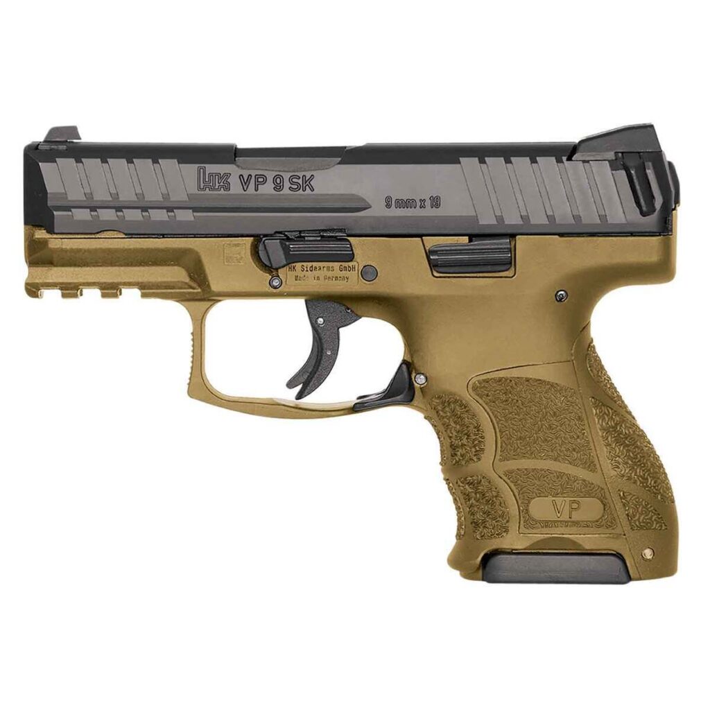 HK VP9SK 9mm Luger 3.39in Flat Dark Earth Pistol - 10+1 Rounds For Sale ...